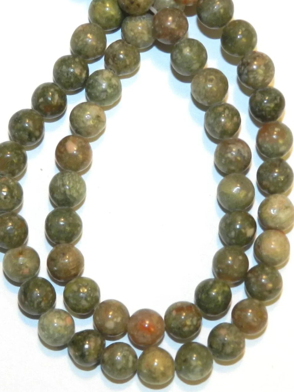 GR523 Autumn Jasper 6mm Round Natural Gemstone Beads 16